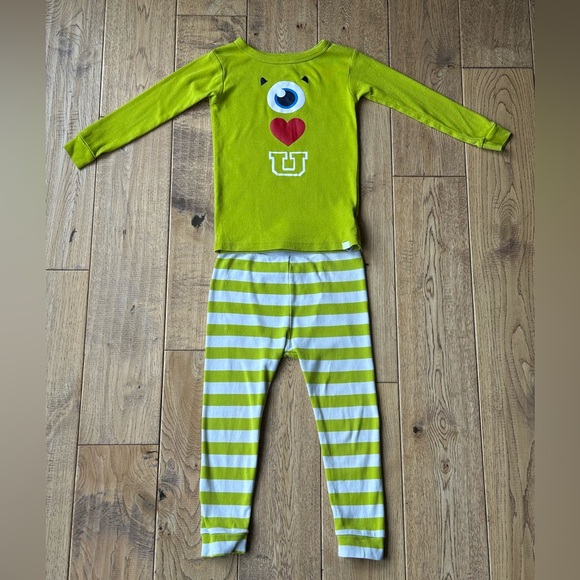 Baby Gap Disney Baby Mike Wazowski Monsters Inc Graphic Sleep Set size 3 - Picture 2 of 11
